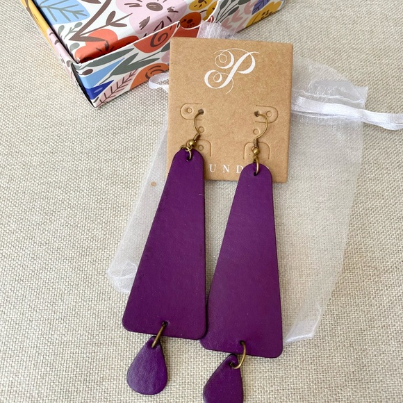 Plunder Accessories - Plunder Purple Statement Earrings